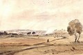 Sketch of the general appearance of Melbourne, Port Philip from the southward, c.1840 - Robert Russell