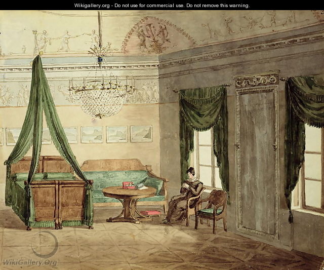 Neo-Classical Bedchamber, 1819 - Anonymous Artist