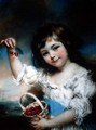 Little Girl with Cherries - John Russell