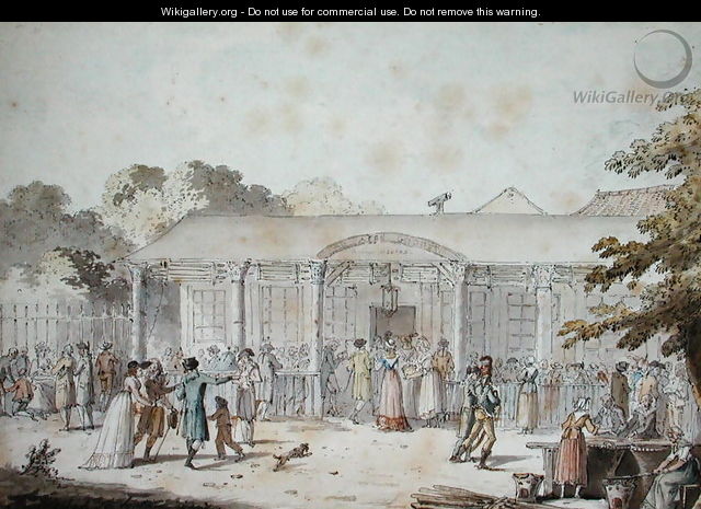 The Cafe Goddet, Boulevard du Temple, at the Time of the Consulat, 1799-1804 - Joseph Swebach-Desfontaines