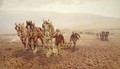 Harrowing near Wilmington, 1917 - Harold Swanwick