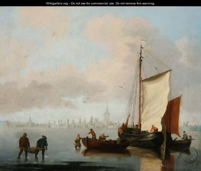 Dutch Estuary Scene - Francis Swaine