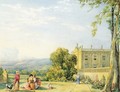 View of Chatsworth, Derbyshire, c.1820 - Frances Elizabeth Swinburne