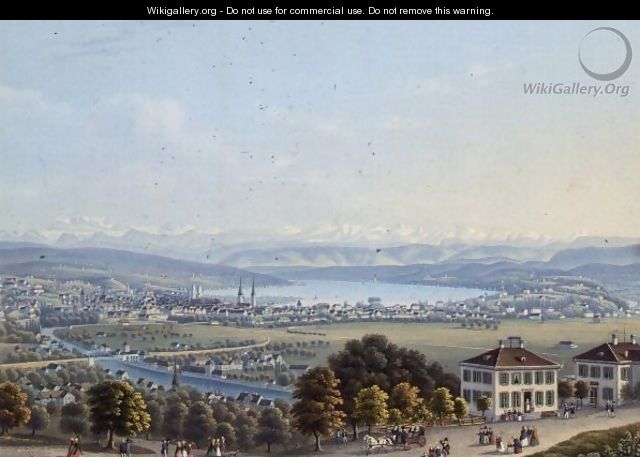 View of Zurich, c.1840 - Anonymous Artist