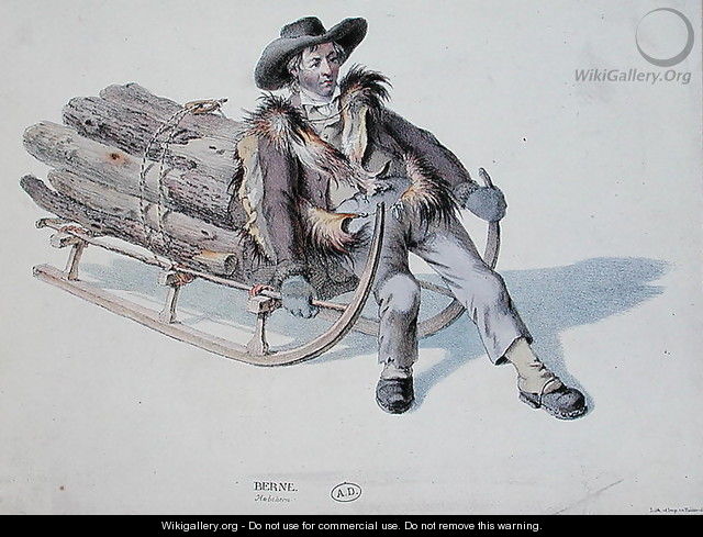 Sledger from the Berne District, early 19th century - Anonymous Artist