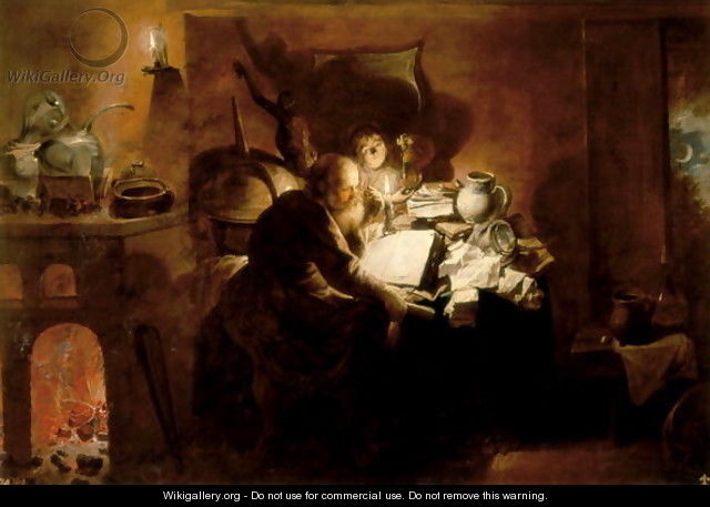 The Alchemist, 1640 - David The Younger Ryckaert