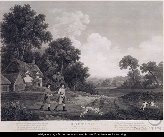Shooting, plate 2, engraved by William Woollett 1735-85 1770 - (after) Stubbs, George