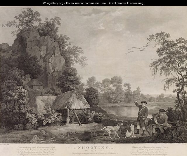 Shooting, plate 1, engraved by William Woollett 1735-85 1769 - (after) Stubbs, George