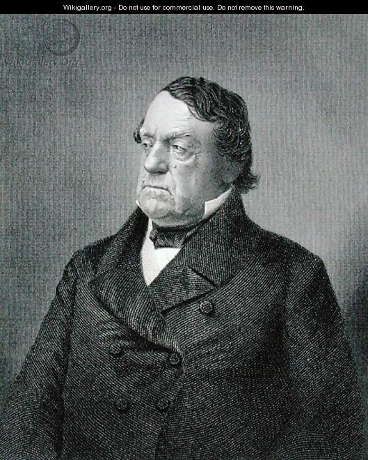 Lewis Cass, engraved by William G. Jackman fl.c.1841-60 after a photograph - (after) Sutton and Bro.