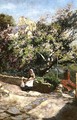 Mother and Child Beneath the Blossom - Lester Sutcliffe