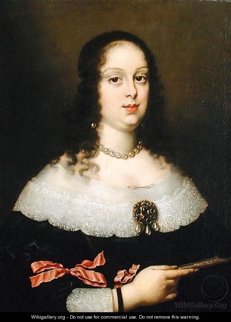 Portrait of Vittoria della Rovere 1622-95, Grand Duchess of Tuscany - Justus Sustermans