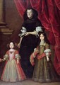 Ferdinando II 1610-70 Grand Duke of Tuscany and Maria Ludovica de Medici with the Governess - Justus Sustermans