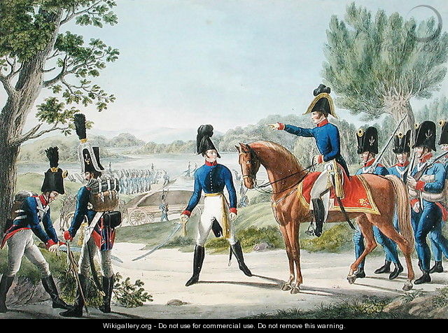 The new Imperial Royal Austrian Pontonniers after the Napoleonic Wars, c.1820 - (after) Stubenrauch, Phillip von