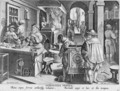 The Invention of Iron Mechanical Clocks, plate 6 from Nova Reperta New Discoveries engraved by Philip Galle 1537-1612 c.1600 - (after) Straet, Jan van der (Giovanni Stradano)