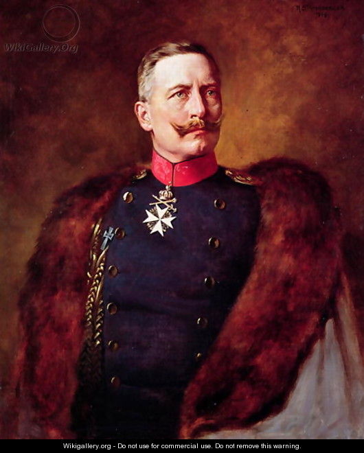 Portrait of Kaiser Wilhelm II 1859-1941 - Bruno Heinrich Strassberger