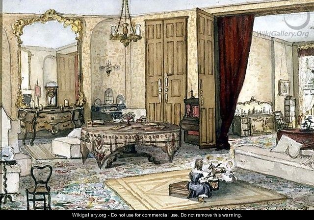 Drawing Room Interior, 1853 - Heloine Stromeyer