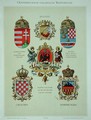 Coats of arms from the Austro-Hungarian Empire, from Heraldischer Atlas by the artist, 1899 - (after) Strohl, Hugo Gerard