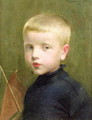 Portrait of a Boy with a Model Sailing Boat, 1893 - Marianne Preindelsberger Stokes