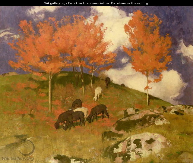 Wild Cherry Trees in the South Tyrol c.1900 - Adrian Scott Stokes