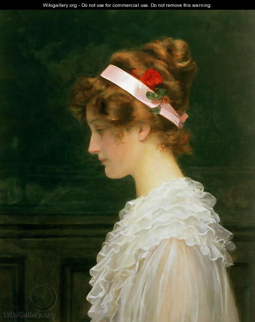 Profile of a young girl - Marcus Stone