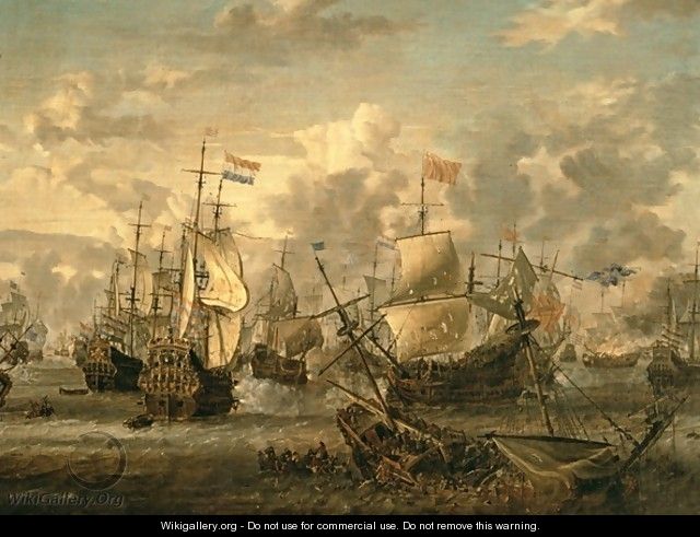 Episode of the Four Days Battle, 1st-4th June 1666 - Abraham Storck