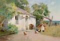 Feeding the Hens, 1894 - Arthur Claude Strachan