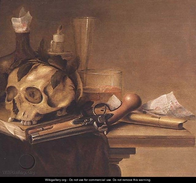 A Vanitas Still Life - Pieter van Steenwyck