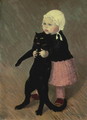 A Small Girl with a Cat, 1889 - Theophile Alexandre Steinlen