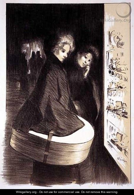 Original drawing for Les Maitres de lAffiche - Theophile Alexandre Steinlen