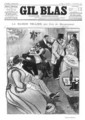 Illustration for La Maison Tellier by Guy de Maupassant 1850-93, front cover of Gil Blas, 9th October 1892 - Theophile Alexandre Steinlen