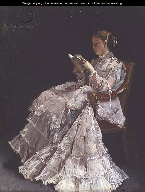 The Reader, c.1860 - Alfred-Emile-Leopole Stevens