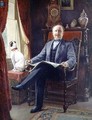 Portrait of M. le Comte de C. with his dog - Agapit Stevens