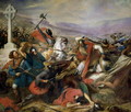 The Battle of Poitiers, 25th October 732, won by Charles Martel 688-741 1837 - Charles Auguste Steuben