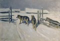 Wolfs, Winter Night, c.1910 - Aleksi Stepanovich Stepanov