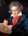 Ludwig van Beethoven 1770-1827 Composing his Missa Solemnis, 1819 - Joseph Karl Stieler