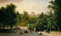 View from the Karlsaue Gardens to the Friedrichsplatz, 1865 - Eduard Stiegel