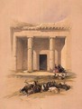 Entrance to the Caves of Bani Hasan, from Egypt and Nubia, Vol.1 - David Roberts