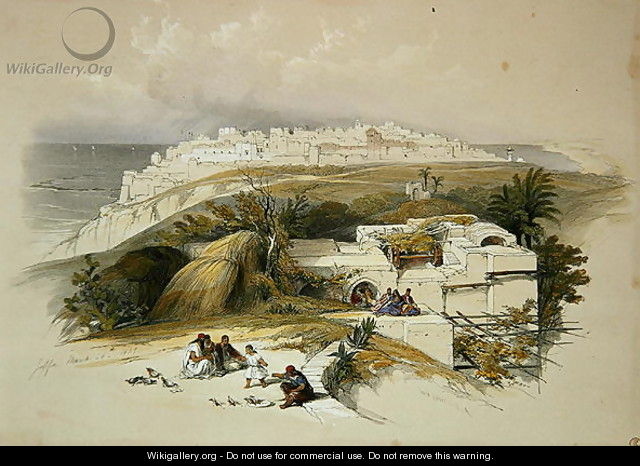 Jaffa, March 26th 1839, plate 62 from Volume II of The Holy Land, engraved by Louis Haghe 1806-85 pub. 1843 - David Roberts