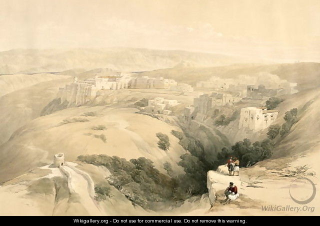 Bethlehem, April 6th 1839, plate 85 from Volume II of The Holy Land, engraved by Louis Haghe 1806-85 pub. 1843 - David Roberts