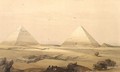 The Pyramids of Giza, from Egypt and Nubia, Vol.1 - David Roberts