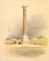 Pompeys Pillar, Alexandria, from Egypt and Nubia, Vol.1 - David Roberts