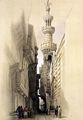 The Minaret of the Mosque of El Rhamree, Cairo, from Egypt and Nubia, Vol.3 - David Roberts