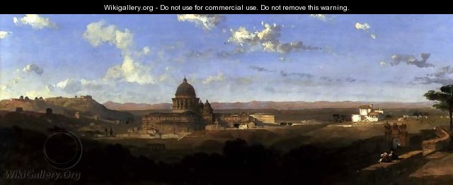 St. Peters, looking Back on Rome, 1853 - David Roberts