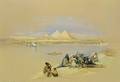 The Pyramids at Giza, near Cairo - David Roberts