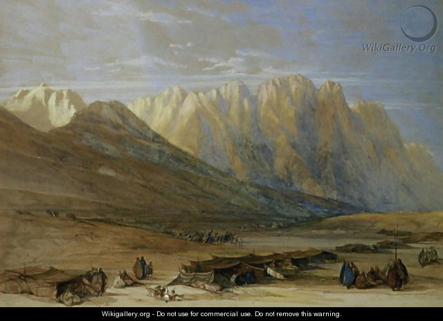 Encampment of the Tribe of the Outad-Said, Mount Sinai, 1839 - David Roberts