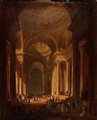 The Interior of the Cathedral of St. Genevieve, Paris - David Roberts