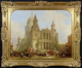 St. Pauls Cathedral with the Lord Mayors Procession, 1836 - David Roberts