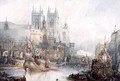 Lord Mayors Barge at Westminster, 1830 - David Roberts