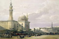 Mosque of the Sultan Hasan from the Great Square of Rumeyleh, Cairo, from Egypt and Nubia, Vol.3 - David Roberts