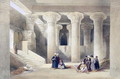 Interior of the Temple at Esna, Upper Egypt, from Egypt and Nubia, Vol.1 - David Roberts